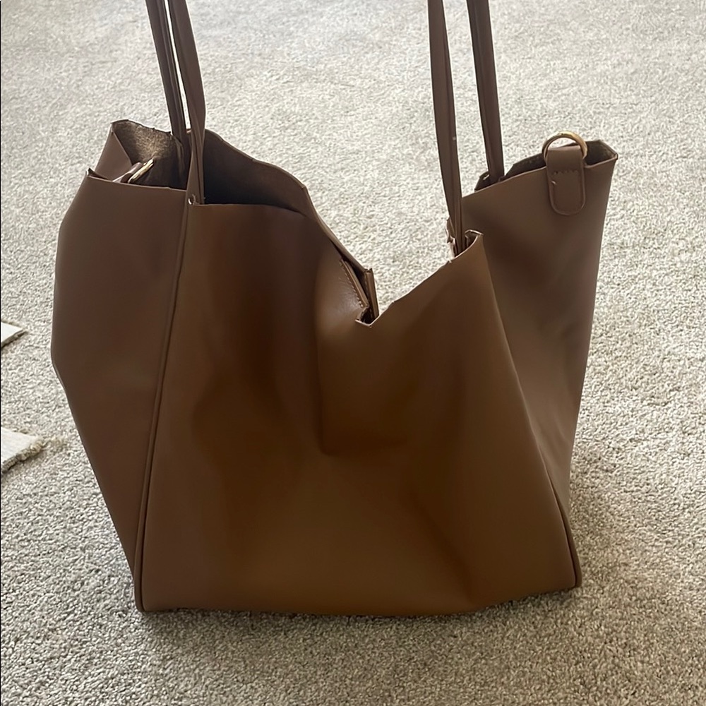 Brown Leather Tote Bag